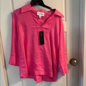 NET Joseph Ribkoff linen Blouse